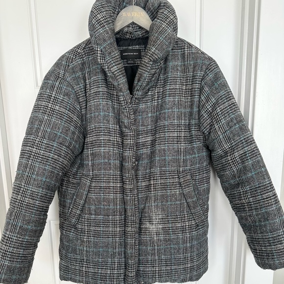 Nordstrom Jackets & Blazers - Nordstrom Exclusive-Something Navy Plaid Puffer Coat